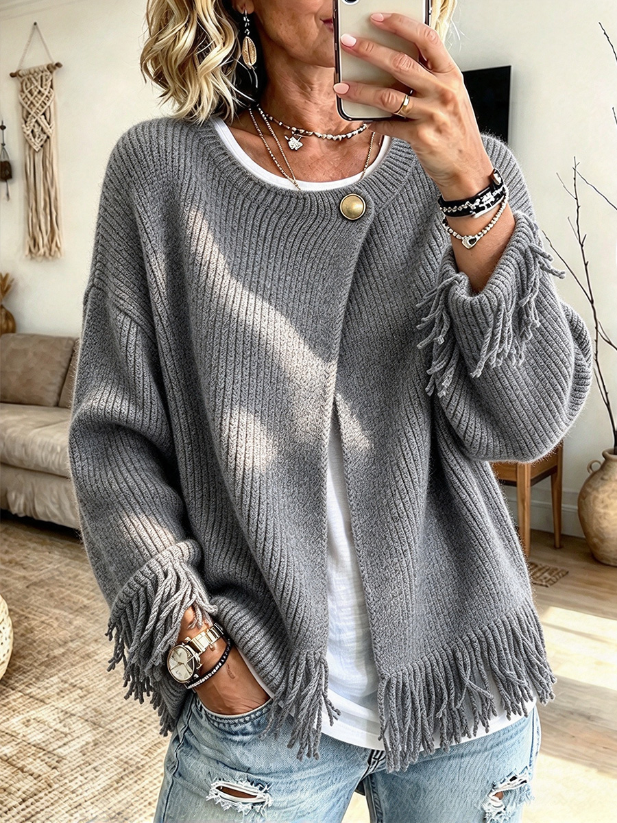 Cozy Casual Fringe Cardigan
