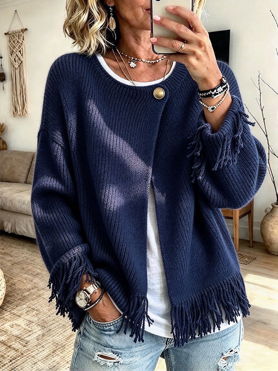 Cozy Casual Fringe Cardigan