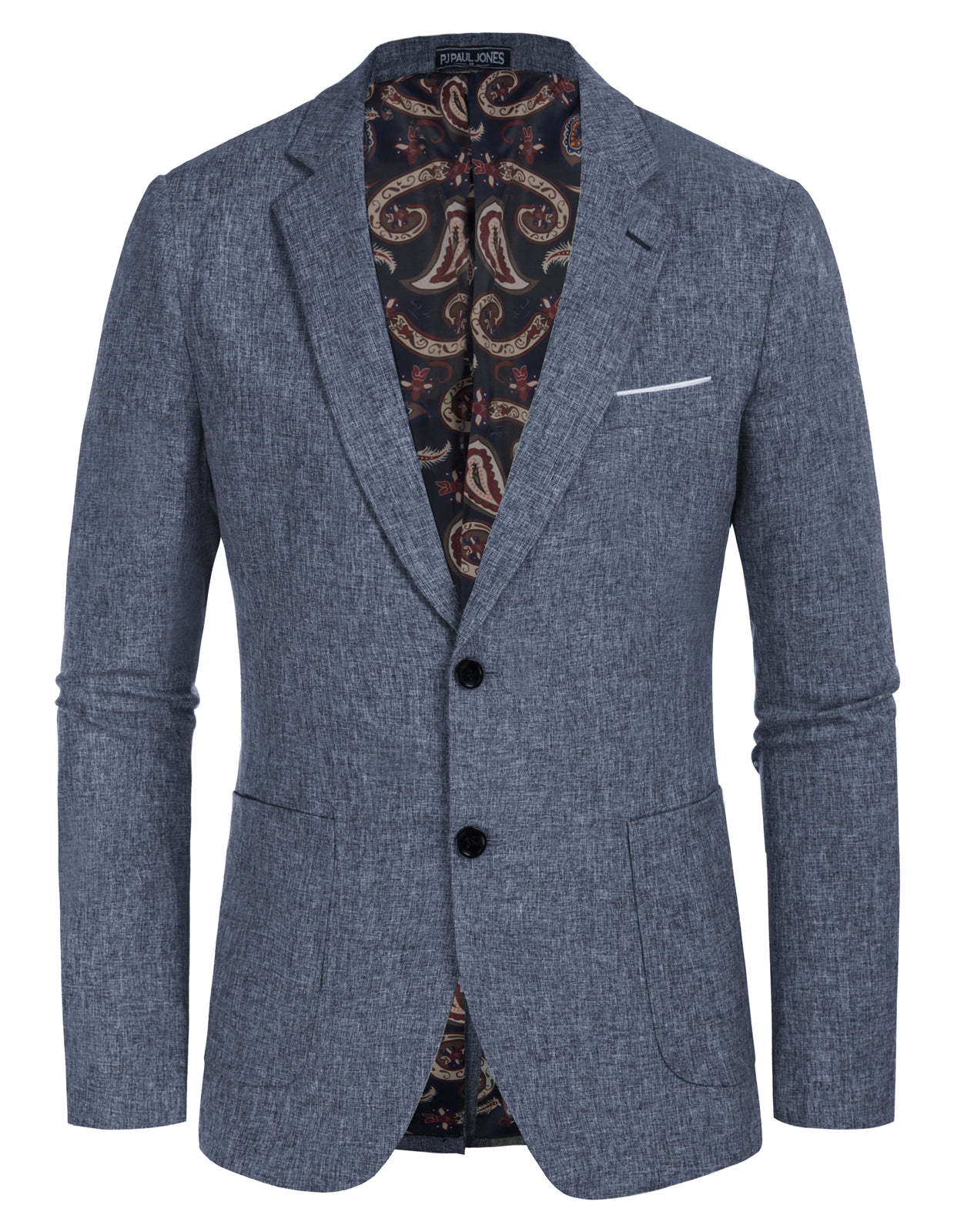 Men's Casual Sport Coat Blazer Two Buttons Lightweight Business Jackets-retrostrom