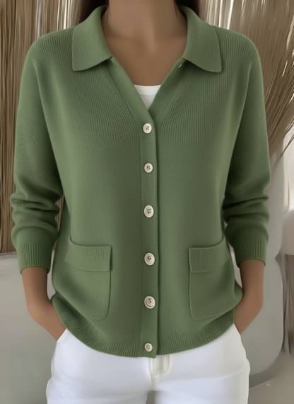 CLEARANCE SALE🔥Women's Double Pocket Solid Button-Down Shirt