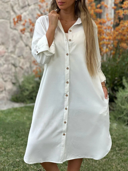 🔥LAST DAY 50% OFF🔥Women's Casual Lapel Solid Color Shirt Coat-retrostrom