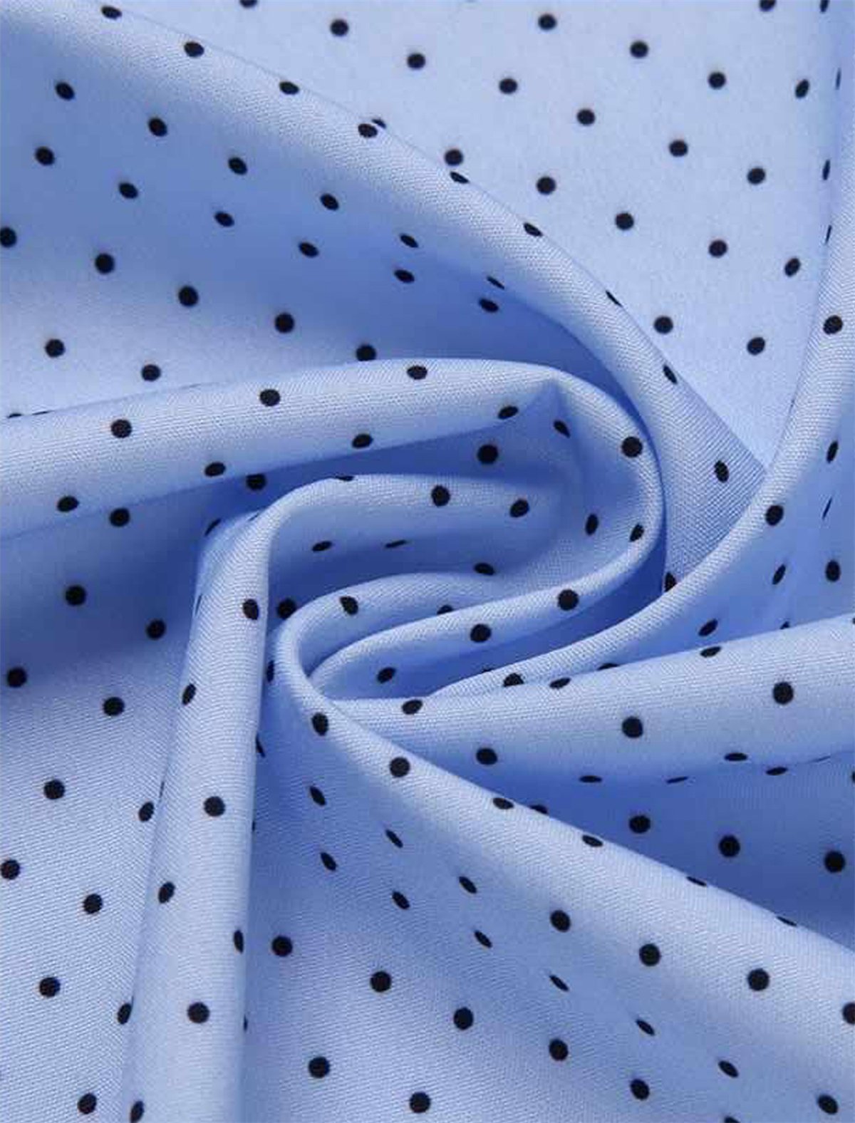 Men's Elegant Polka Dot Classic Print Wrinkle Resistant Short Sleeve Shirt-retrostrom