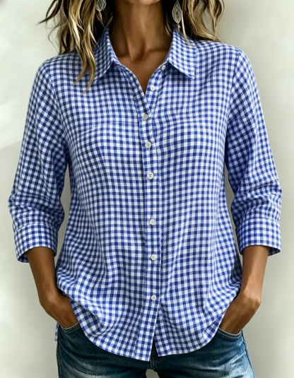 New Arrivals🔥Women's Gingham Check Button-Down Shirt
