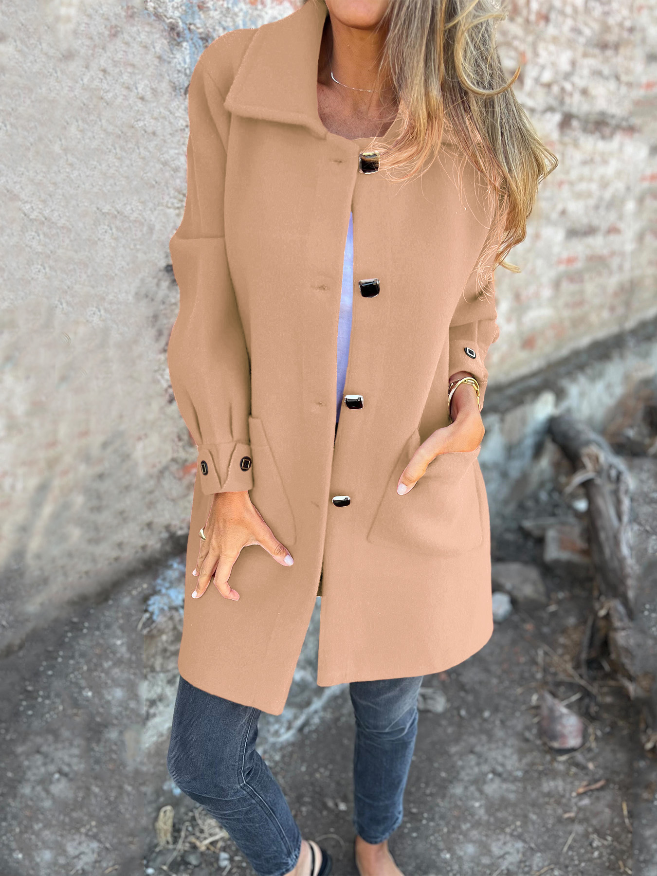 CLEARANCE SALE🔥 Women's Casual Lapel Fleece Jacket-retrostrom