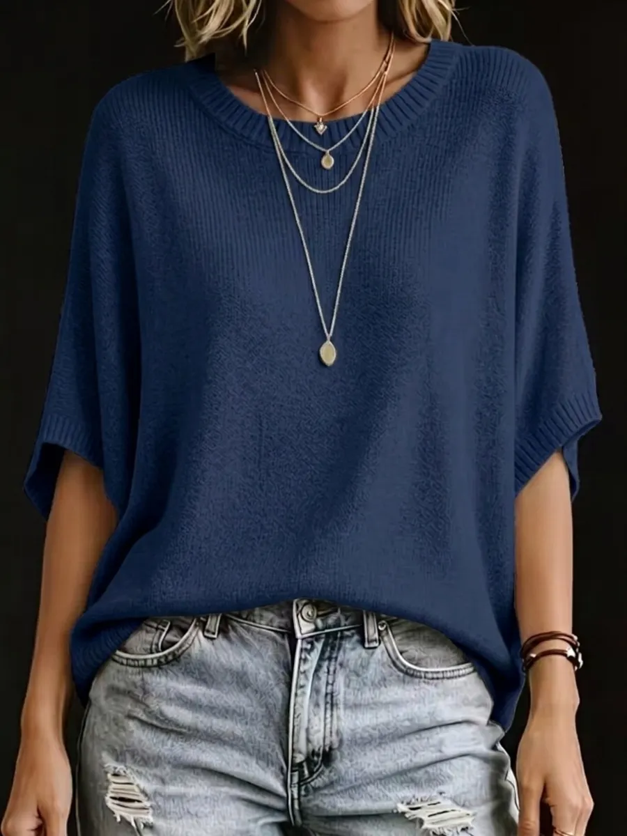 New Arrival🔥 Women's Casual Batwing Sleeve Knit Sweater-retrostrom