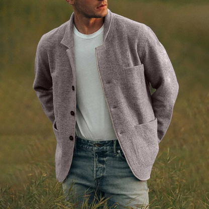 🎄Christmas Sale🔥 Men's Solid Color Fashion Jacket Coat Casual Jacket Coat-retrostrom