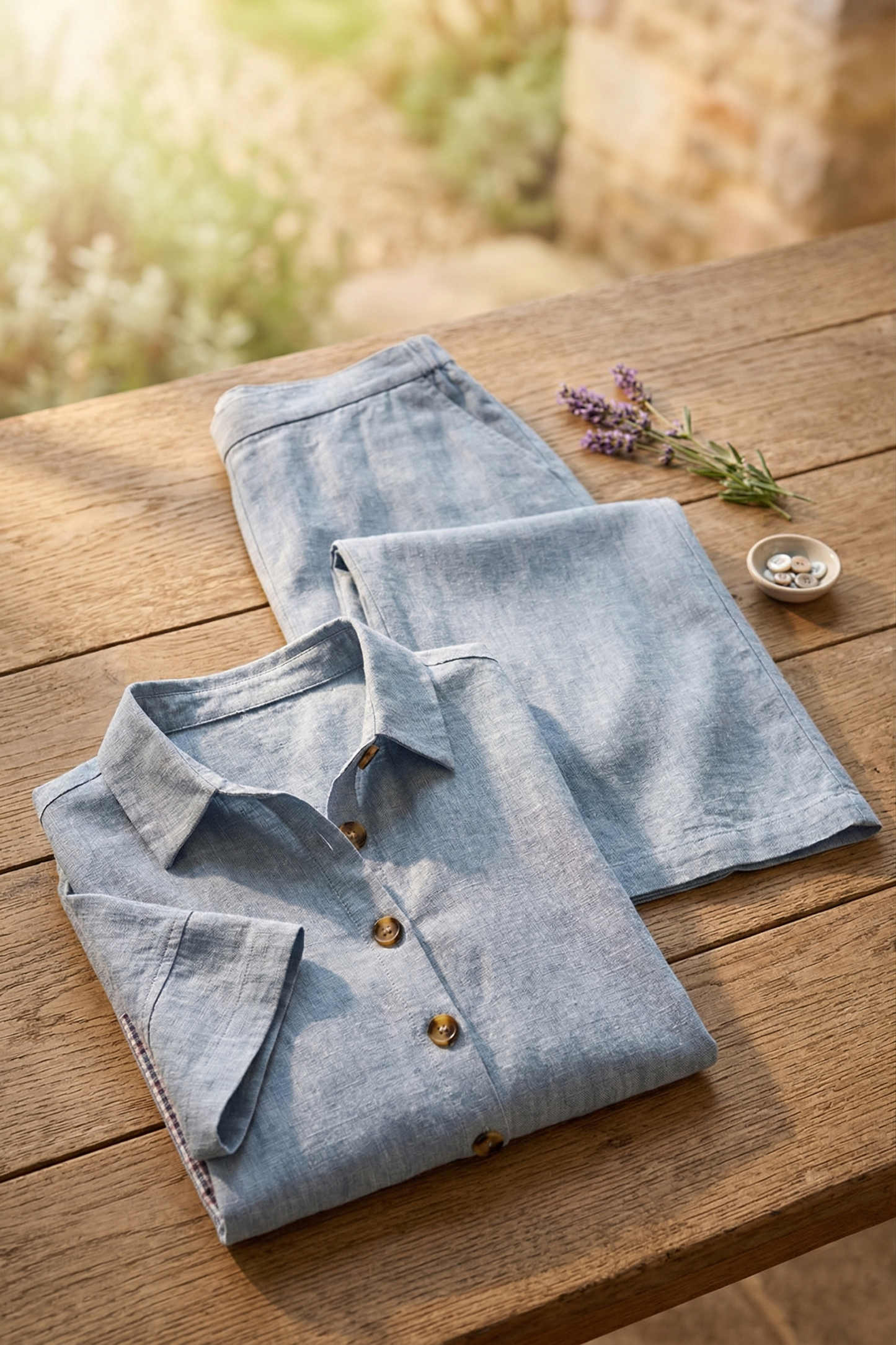 New Arrivals🔥 Cozy Loose-fit Cotton Linen Two-piece Set-retrostrom