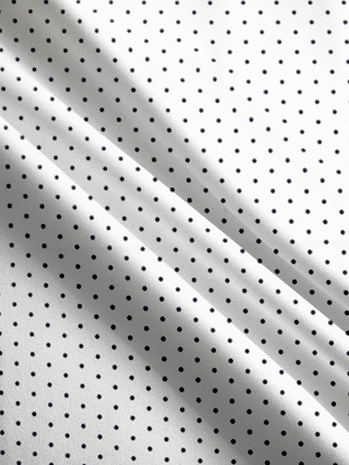 Men's Elegant Polka Dot Classic Print Wrinkle Resistant Short Sleeve Shirt-retrostrom