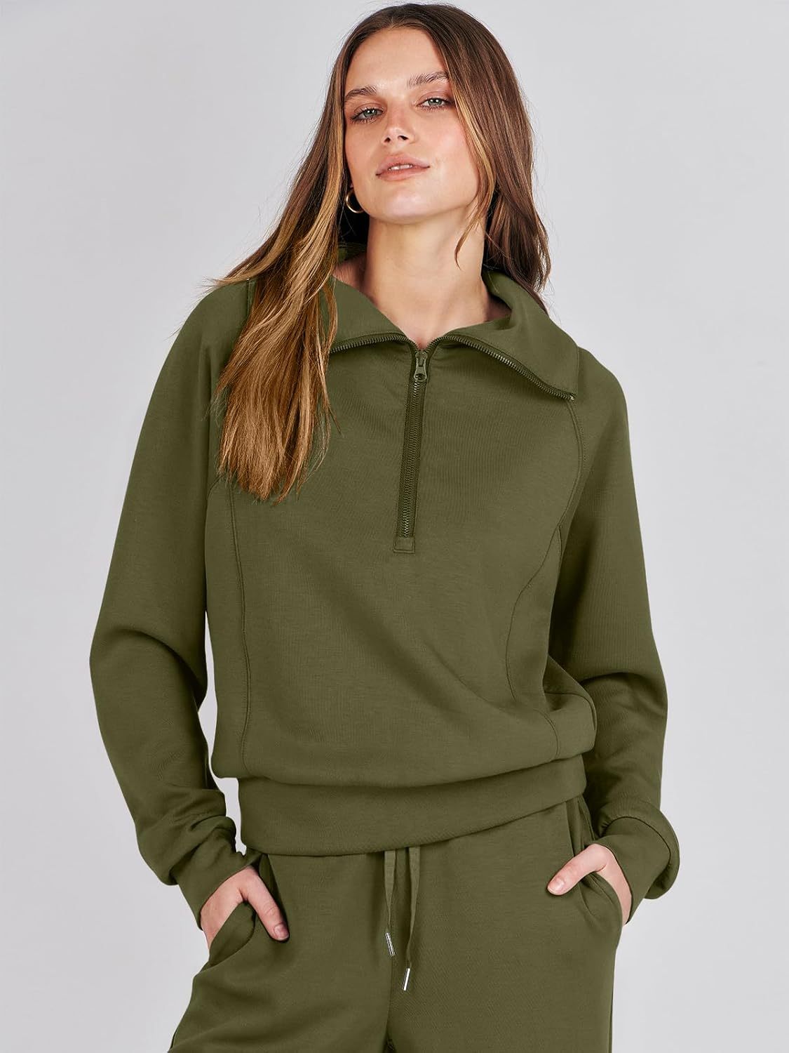 2024 Fall Trendy Outfits Oversized Two Piece Sweatsuit-retrostrom