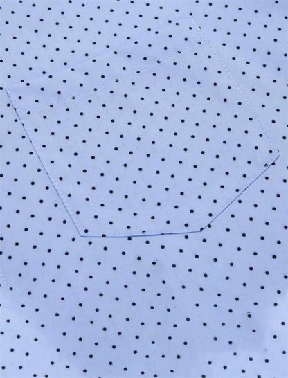 Men's Elegant Polka Dot Classic Print Wrinkle Resistant Short Sleeve Shirt-retrostrom