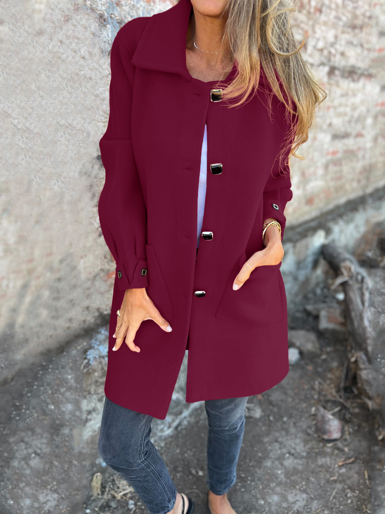CLEARANCE SALE🔥 Women's Casual Lapel Fleece Jacket-retrostrom