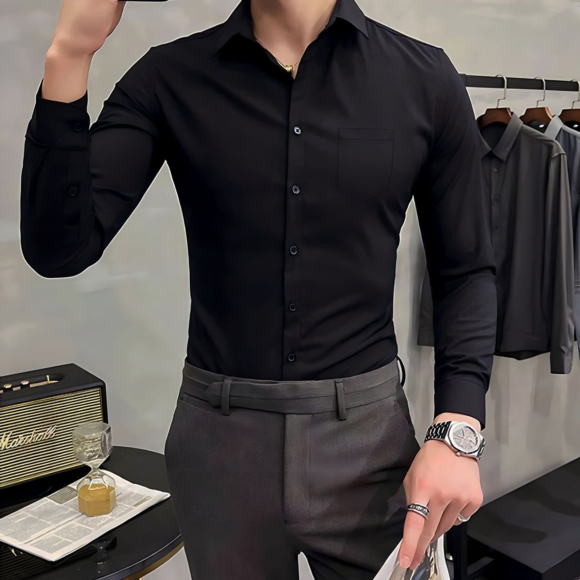 Men's The Go-Anywhere Full Sleeves Shirt-retrostrom