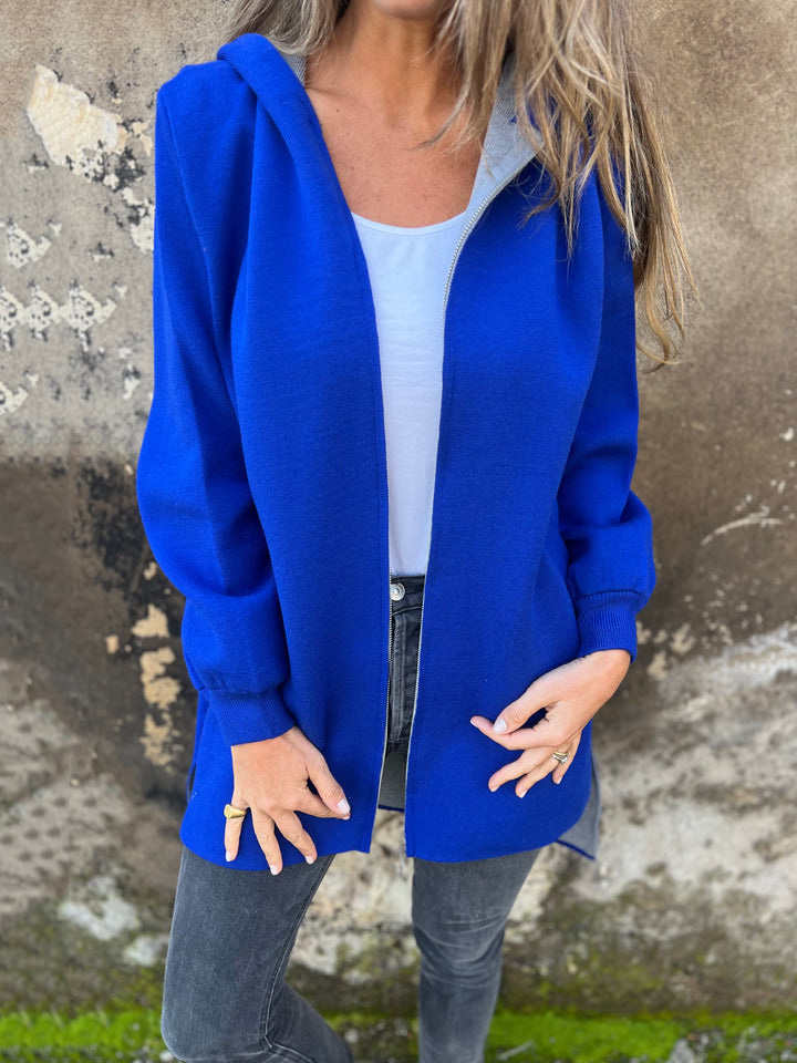 🎄Christmas Sale🔥 Round Neck Zipper Long Sleeve Casual Jacket-retrostrom