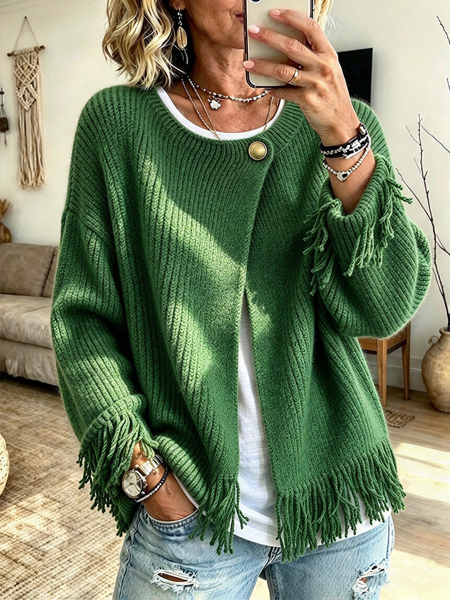 Cozy Casual Fringe Cardigan