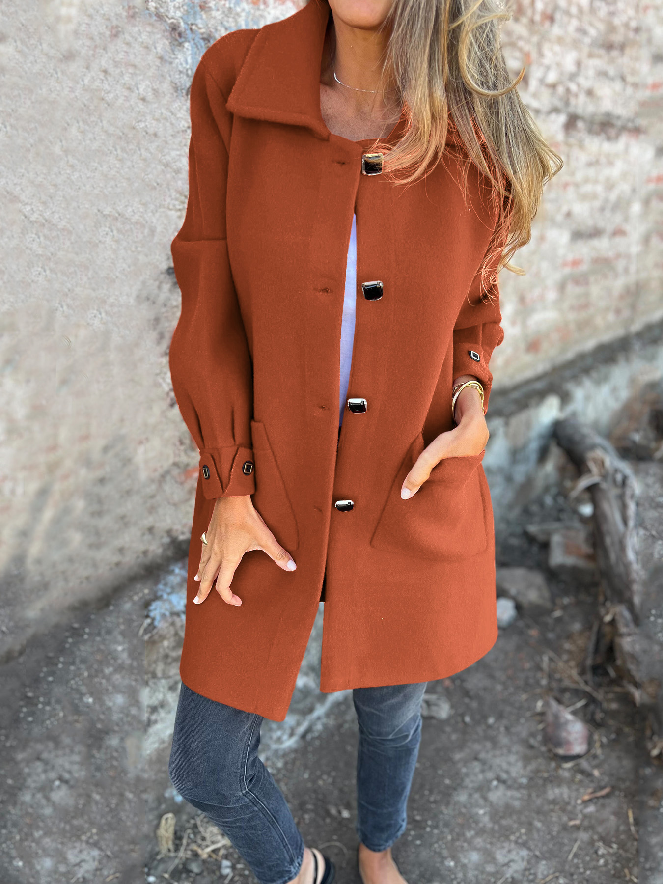 CLEARANCE SALE🔥 Women's Casual Lapel Fleece Jacket-retrostrom