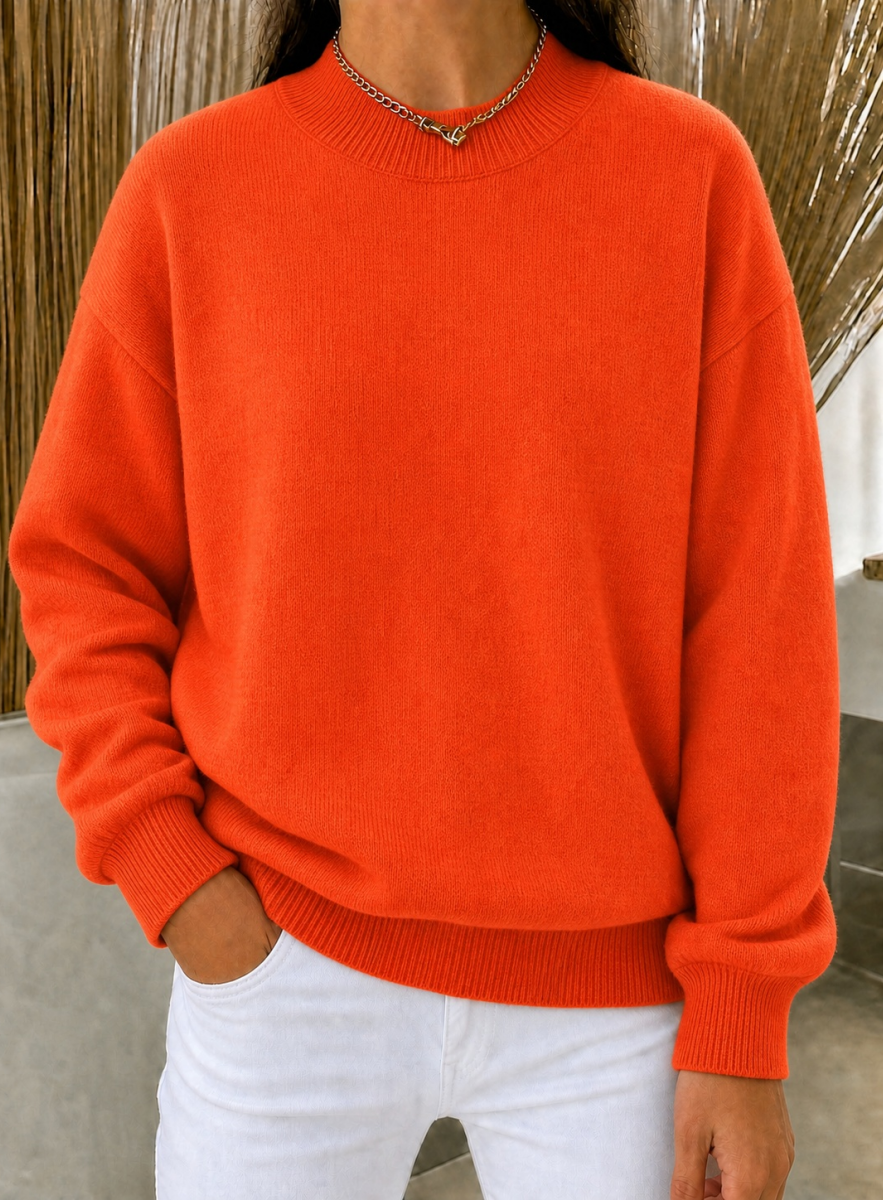CLEARANCE SALE🔥Women's Mock Neck Knit Sweater