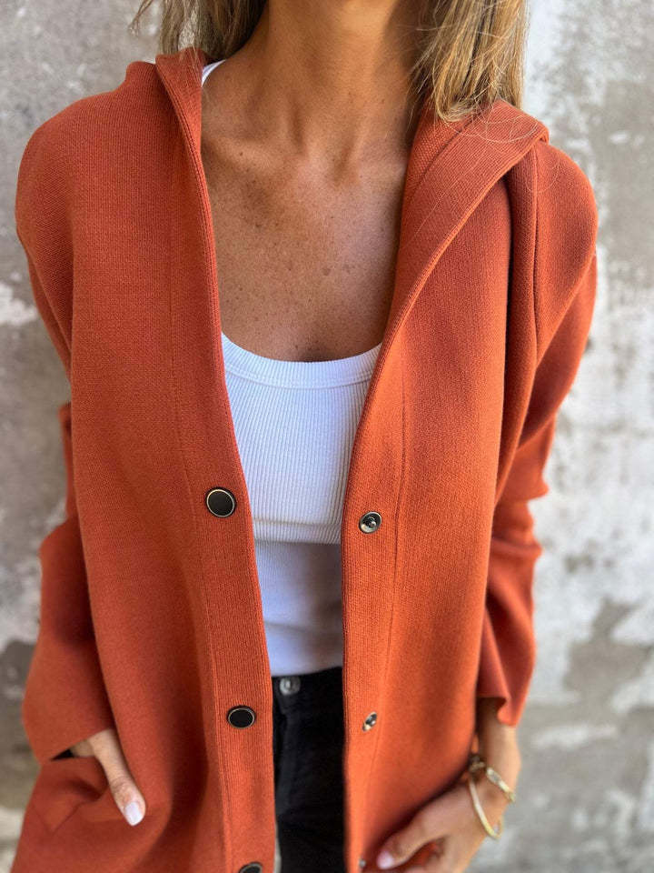 CLEARANCE SALE🔥 Casual Single Breasted Hooded Jacket-retrostrom