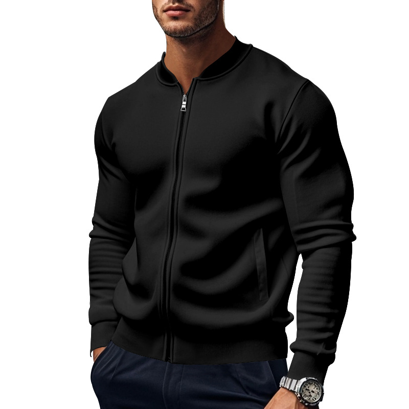 Men's Casual Lapel Zipper Baseball Jacket-retrostrom