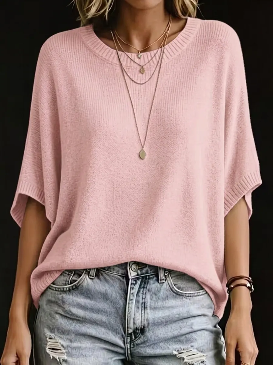 New Arrival🔥 Women's Casual Batwing Sleeve Knit Sweater-retrostrom
