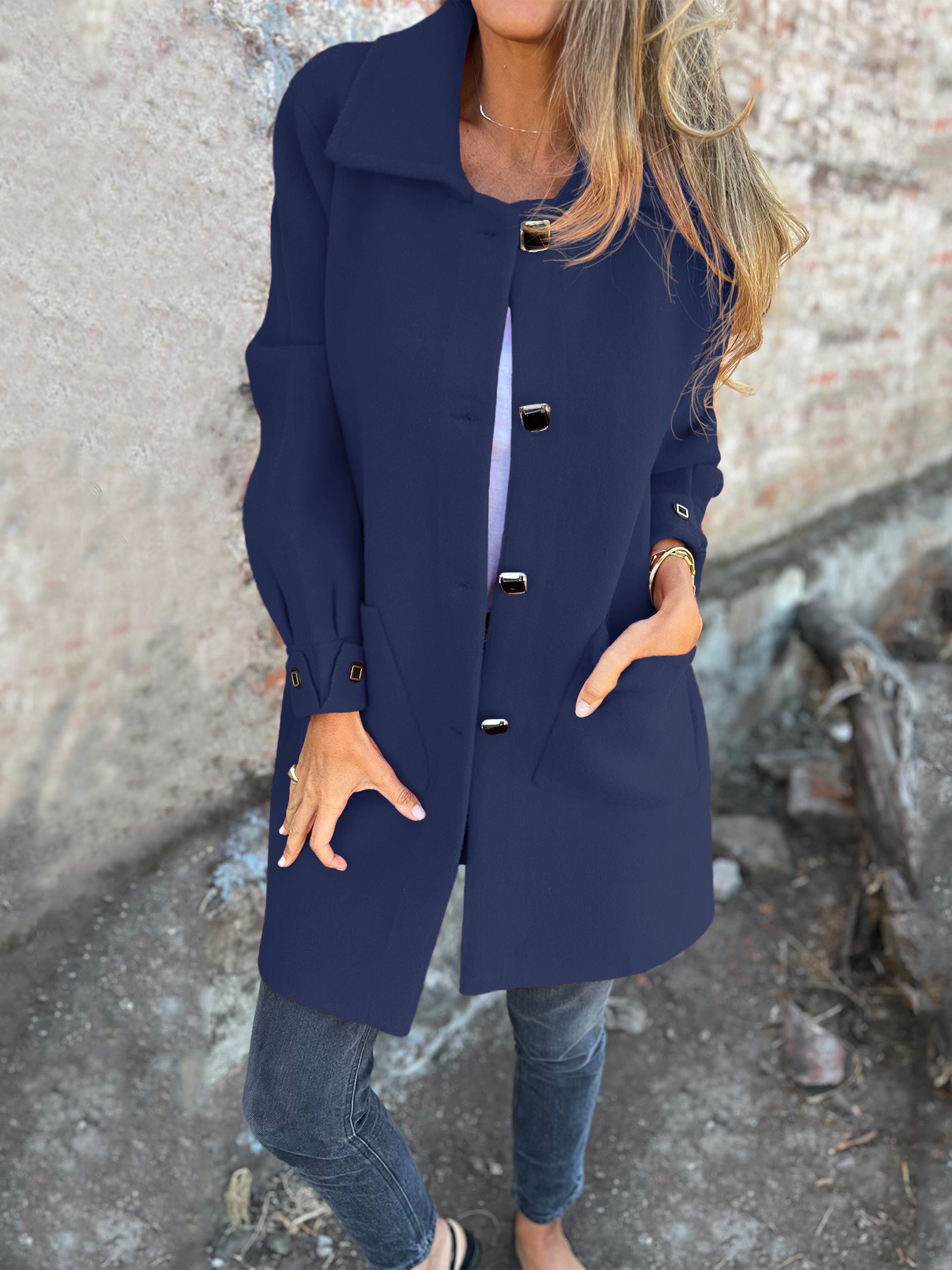 CLEARANCE SALE🔥 Women's Casual Lapel Fleece Jacket-retrostrom