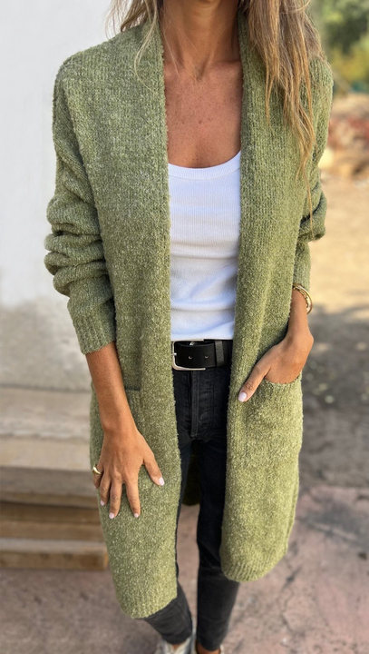 🔥Only 36 left in stock-Women's Casual Knit Pocket Oversized Sweater Cardigan-retrostrom