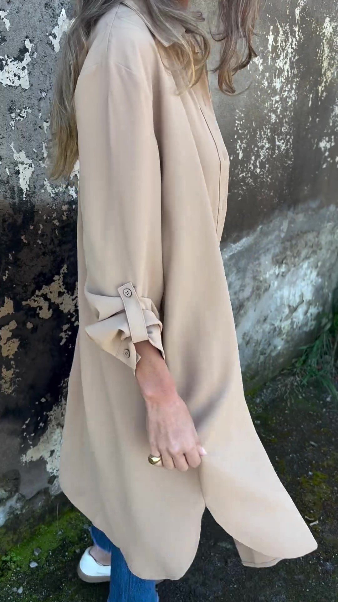 🔥LAST DAY 50% OFF🔥Women's Casual Lapel Solid Color Shirt Coat-retrostrom