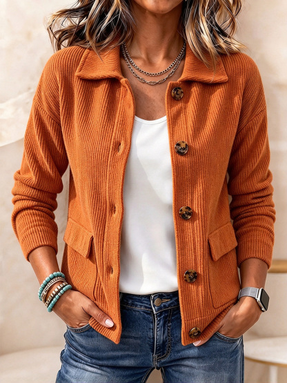New Arrivals 🔥 Casual Lapel Pocket Corduroy Jacket