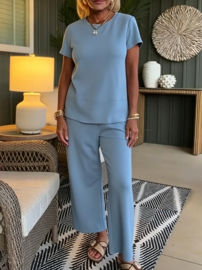 New Arrivals🔥Women's Minimalist Solid-color Buttery-soft Two-piece Set-retrostrom