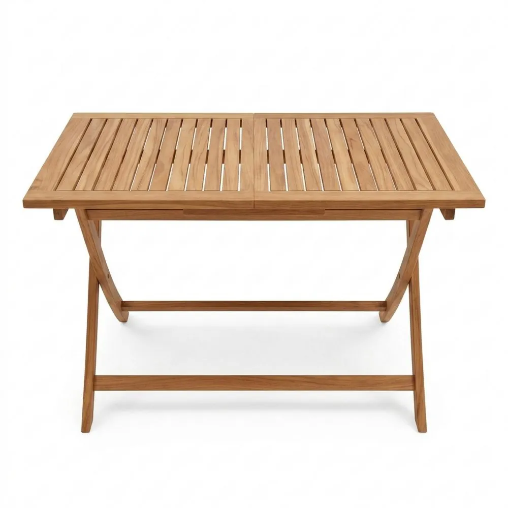 Tavolo Pieghevole da Esterno in Legno di Teak