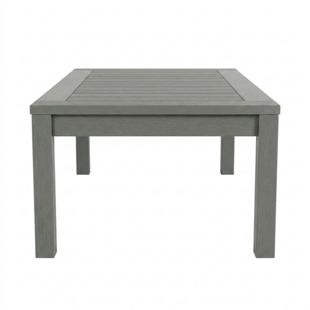 Tavolo da Giardino in Legno Composito Grigio