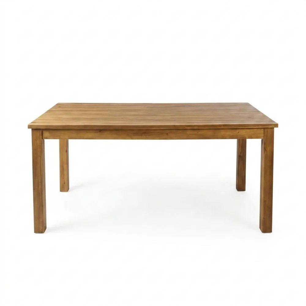 Tavolo da giardino rettangolare in legno di pino massiccio 150x90x75 cm(L× P× H)