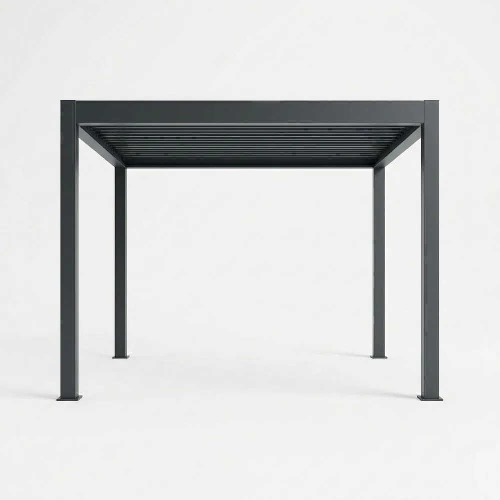 Aluminium Pergola Anthrazit, 300x300x250 cm(L × B × H)