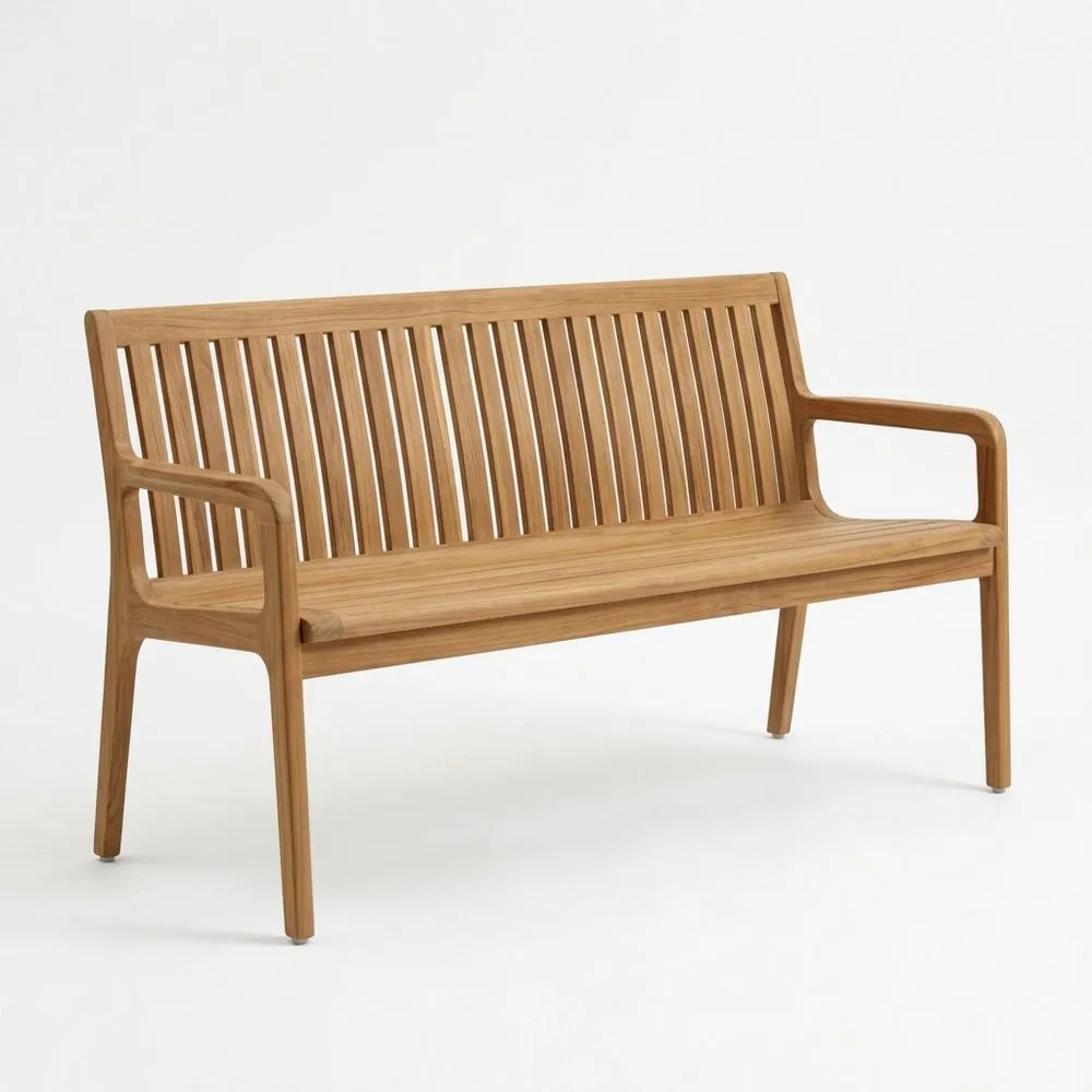 Holzbank Teak Natur, Länge 150 cm