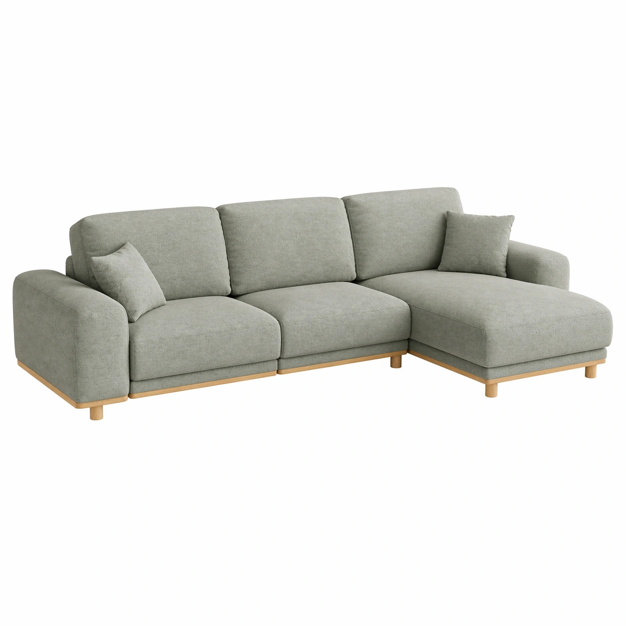 Sofá modular en L de 3 plazas con chaise longue dise?o minimalista contemporáneo-orderdaro