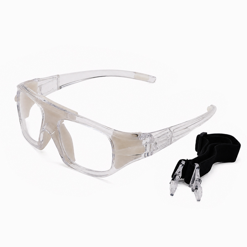 IMPACT-RESISTANT BASKETBALL GOGGLES WITH DETACHABLE TEMPLES