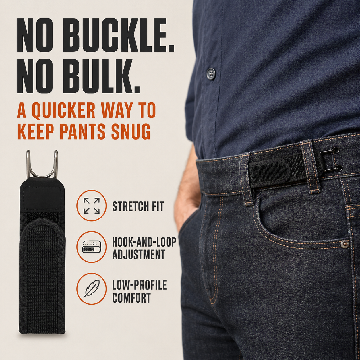 EasyFit No-Buckle Elastic Belt