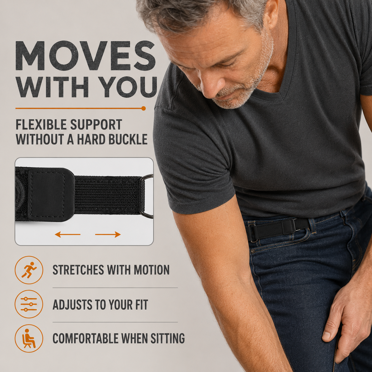 EasyFit No-Buckle Elastic Belt