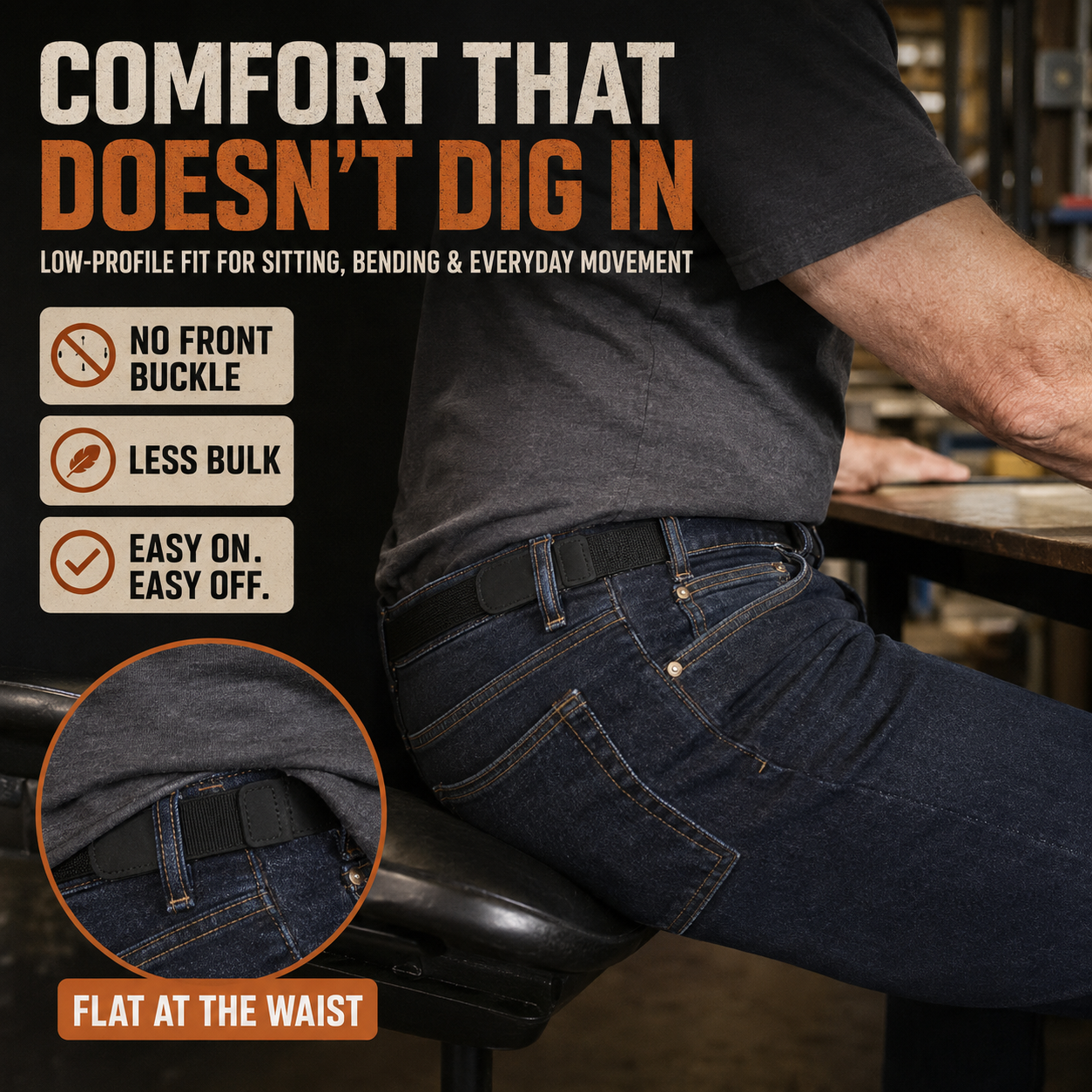 EasyFit No-Buckle Elastic Belt