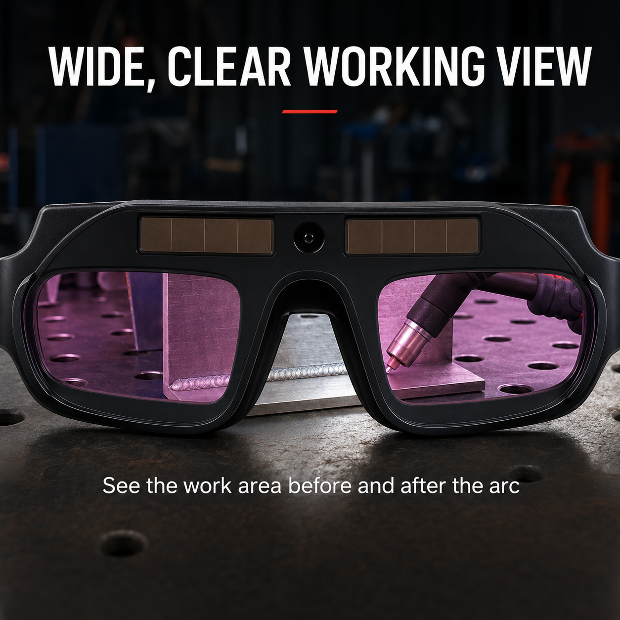 AutoShade Solar Welding Safety Glasses