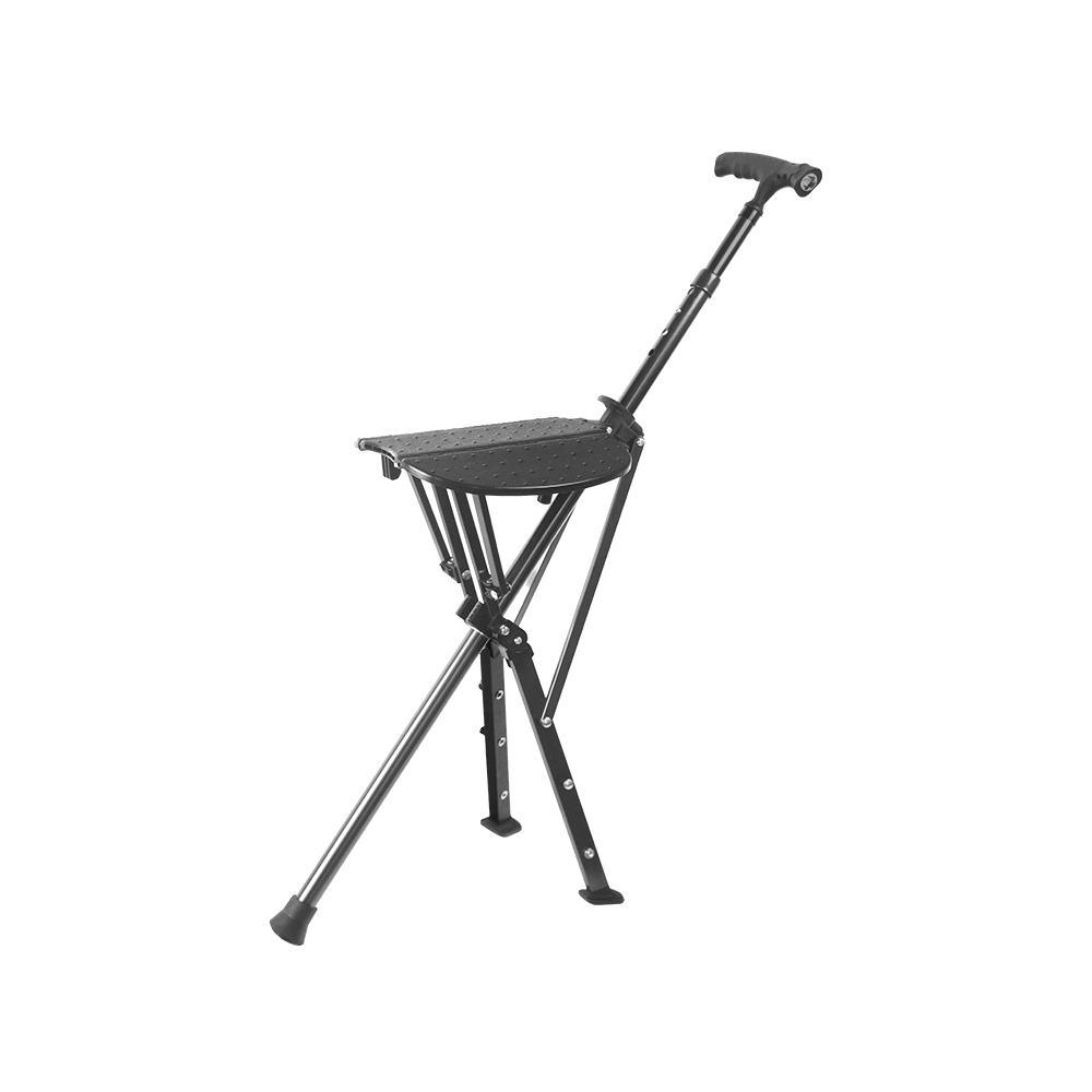 StrideSeat walking cane mode
