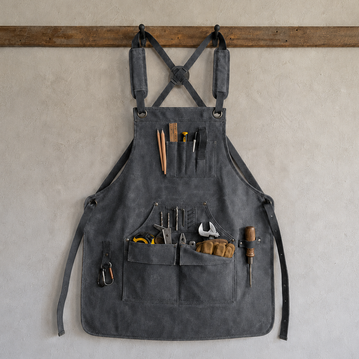 WorkGuard Heavy-Duty Protective Canvas Tool Apron
