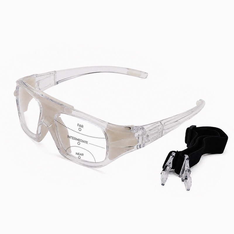 IMPACT-RESISTANT BASKETBALL GOGGLES WITH DETACHABLE TEMPLES