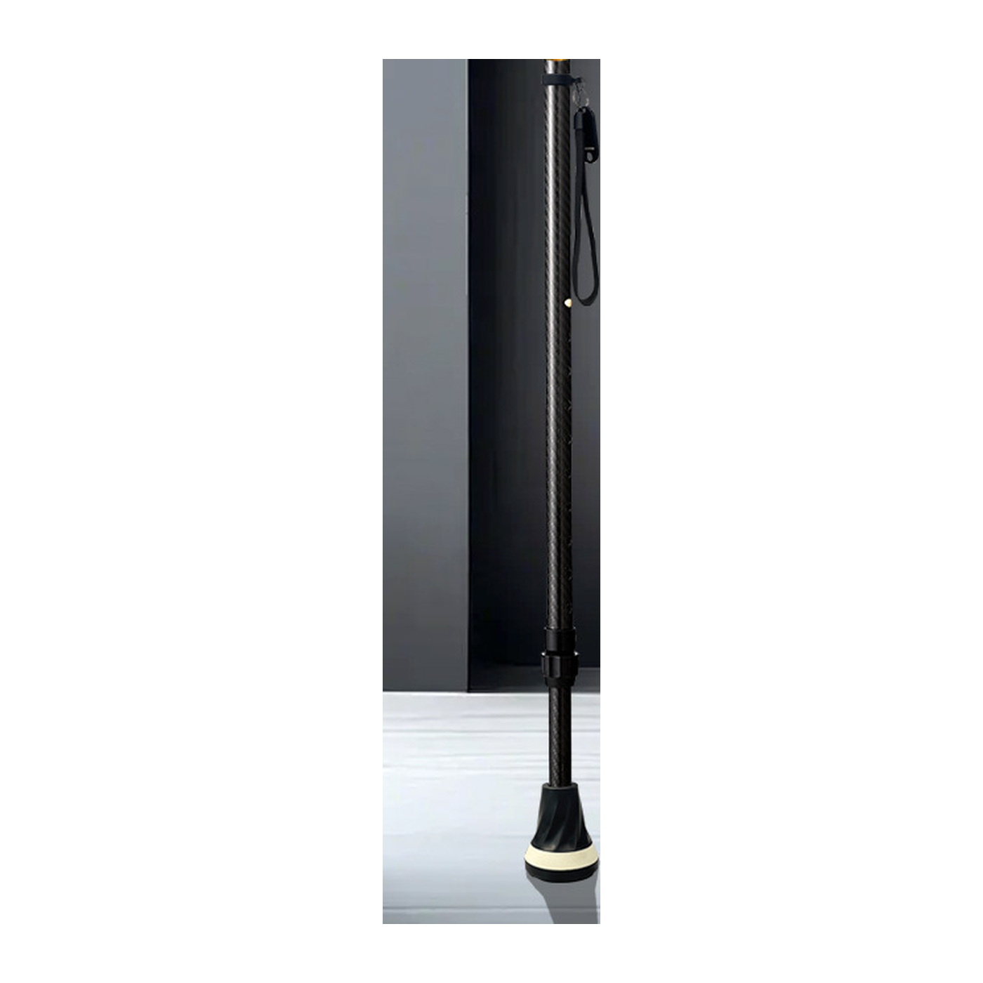 Zaqirox BalancePro carbon walking cane - balancepro 06 led large tip variant