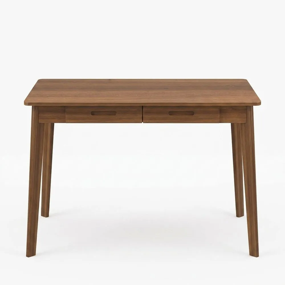 Schreibtisch aus Walnussholz mit Schubladen