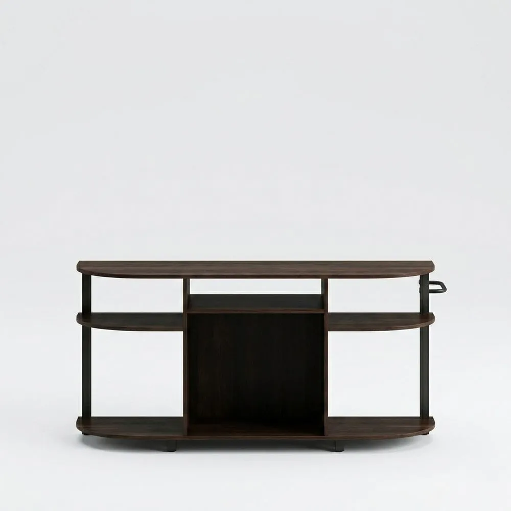 TV-Schrank aus dunkelbraunem Walnussholz