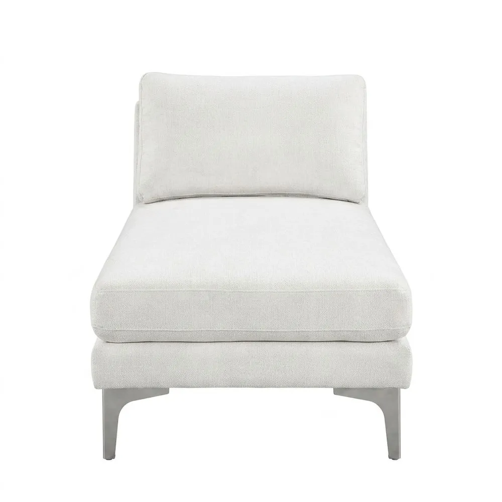 Chaiselongue aus weißer Baumwolle