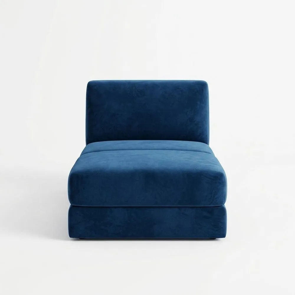 Sessel Velours Blau