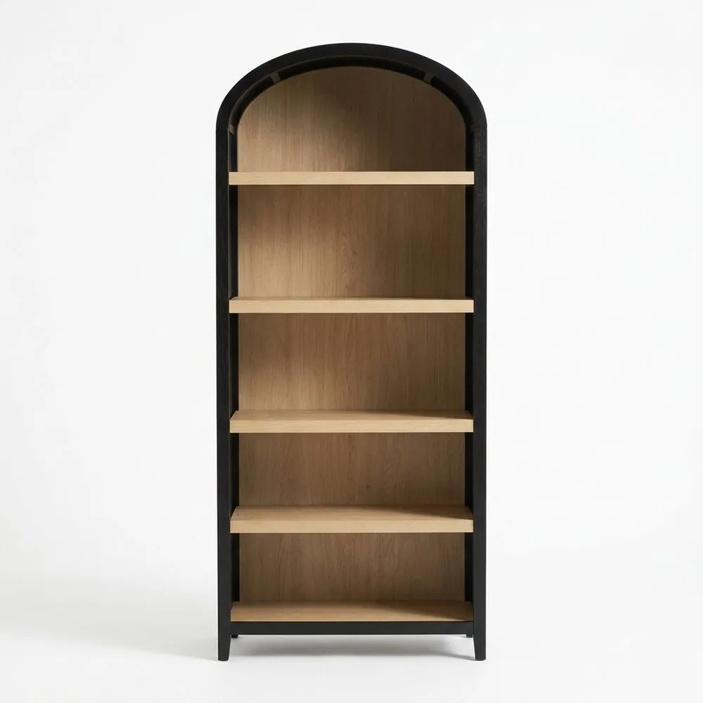 Bücherregal aus schwarzer Eiche