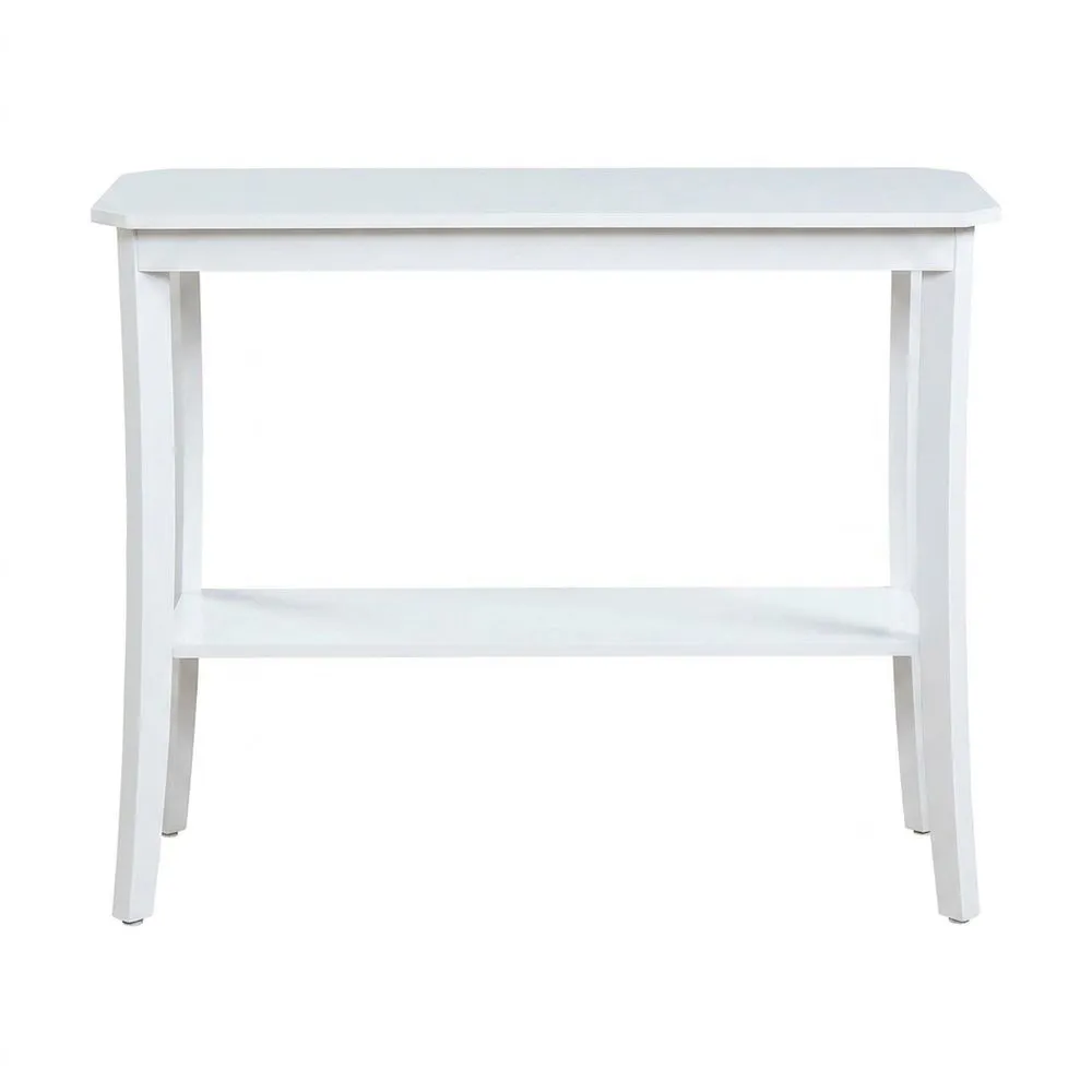 Konsolentisch aus weißem Massivholz
