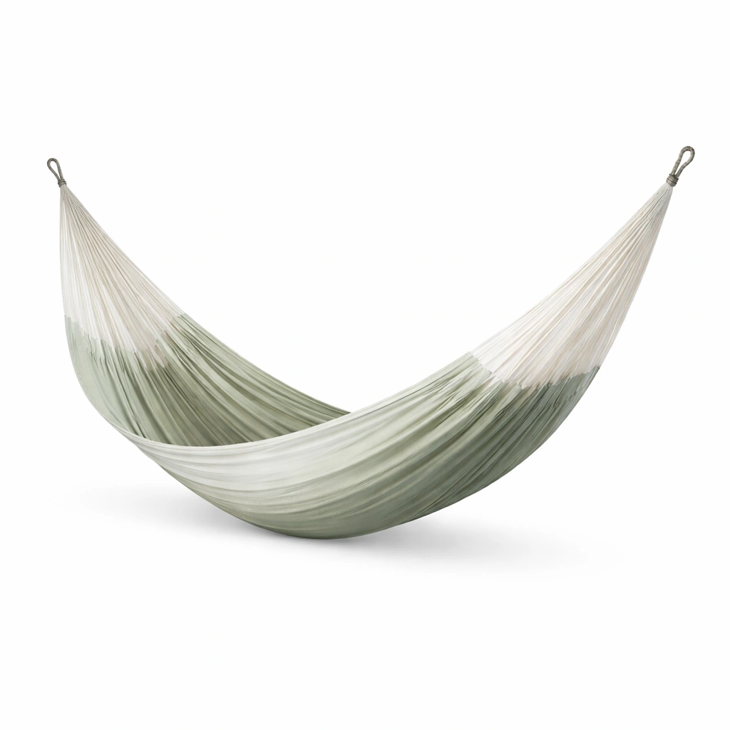 Hängematte Nylon Grün Weiß-FURNVORIX